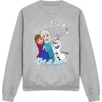 Elsa Anna Olaf Let It Snow Sweatshirt Light Grey