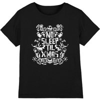 The Nightmare Before Christmas No Sleep Till Xmas Kids T-Shirt Black | Size: 12-13 Years
