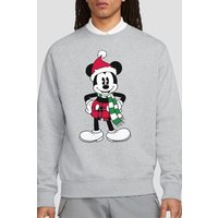 Christmas Tartan Sweatshirt Light Grey