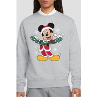 Merry Christmas Sweatshirt Light Grey