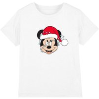 Mickey Mouse Christmas Fairy Lights Wrap Kids T-Shirt White | Size: 5-6 Years