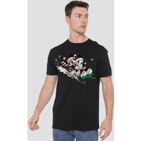 Mickey & Minnie Sledding T Shirt