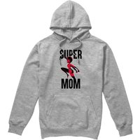 Super Mom Hoodie Light Grey