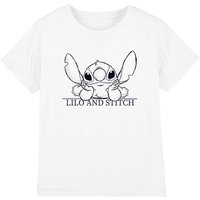 Lilo & Stitch Relax Sketch Kids T-Shirt White | Size: 5-6 Years