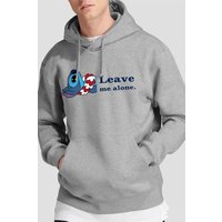& Leave Me Alone Hoodie Light Grey