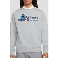 & Leave Me Alone Sweatshirt Light Grey