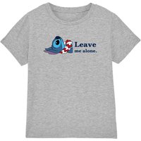 Lilo & Stitch Leave Me Alone Kids T-Shirt Light Grey | Size: 7-8 Years