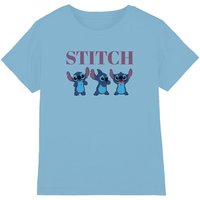 Disney Lilo Stitch Stitch Poses kids t-shirt in Light Blue | Size: 7-8 Years