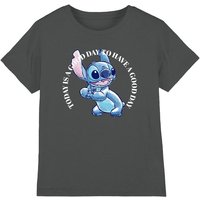 Lilo & Stitch Good Day Kids T-Shirt Charcoal | Size: 7-8 Years