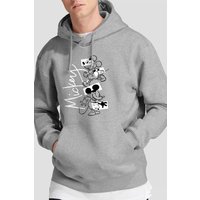 Geometric Shapes Hoodie Light Grey