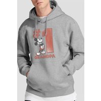 Number 1 Grandpa Hoodie Light Grey