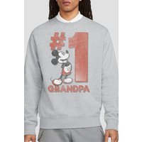 Number 1 Grandpa Sweatshirt Light Grey