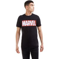 Marvel Men's Core Logo Cotton T-Shirt Grey in Black | Size: Small