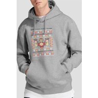 Christmas Sweater Hoodie Light Grey