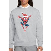 Spiderman Holiday Outfit Sweatshirt Light Grey