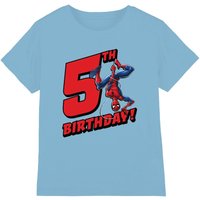 Birthday 5 T Shirt Light Blue