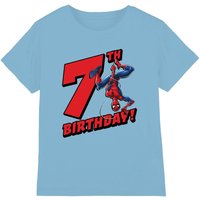 Birthday 7 T Shirt Light Blue