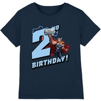 Thor Birthday 2 Kids T-Shirt Navy | Size: 7-8 Years
