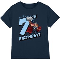 Thor Birthday 7 Kids T-Shirt Navy | Size: 3-4 Years