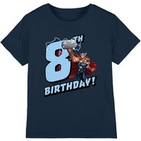 Thor Birthday 8 Kids T-Shirt Navy | Size: 3-4 Years