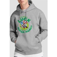 St Patricks Day Lucky Super Hero Hoodie