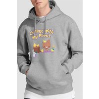 Groot Chilling My Peeps Hoodie Light Grey
