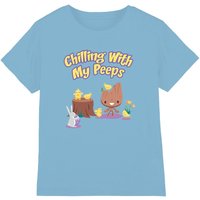 Groot Chilling My Peeps T Shirt Light Blue