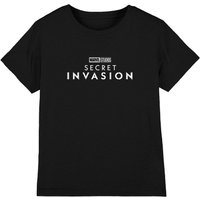Marvel Secret Invasion Logo Kids T-Shirt Black | Size: 12-13 Years