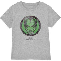 Secret Invasion Badge T Shirt Light Grey