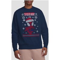 Spiderman Snowflake Christmas Jumper Sweatshirt