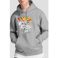 X s Retro Team Hoodie Light Grey