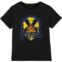X-Men Retro Wolverine Kids T-Shirt Black | Size: 7-8 Years