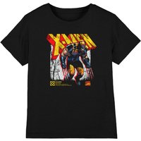X-Men Wolverine Info Kids T-Shirt Black | Size: 3-4 Years