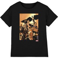 X-Men Team Cover Kids T-Shirt Black | Size: 5-6 Years