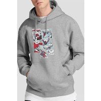 Panel Collage Hoodie Light Grey