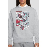 Spiderman Panel Collage Sweatshirt Light Grey