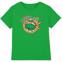 Teenage Mutant Ninja Turtles Boy's TMNT Pizza Time T-Shirt Green | Size: 3-4 Years