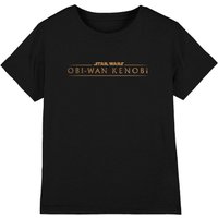 Star Wars Obiwan Kenobi Logo Kids T-Shirt Black | Size: 5-6 Years