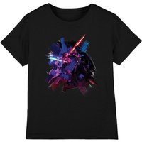 Star Wars Obiwan Kenobi Kenobi Vader Painted Kids T-Shirt Black | Size: 7-8 Years