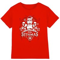 Star Wars Christmas Beginning To Look A Lot Like Sithmas Kids T-Shirt Red | Size: 3-4 Years