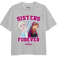 Frozen Girl's Sisters Forever T-Shirt Grey | Size: 5-6 Years