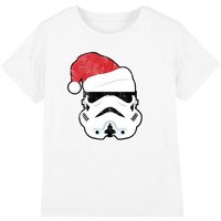Star Wars Christmas Storm Trooper Santa Kids T-Shirt White | Size: 12-13 Years