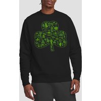 St Patricks Day Clover Icons Sweatshirt