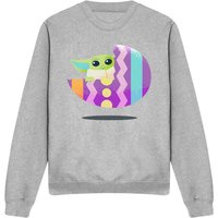 Grogus Easter Egg Ride Sweatshirt Light Grey