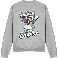 Mothers Day Greatest Mom Empire Sweatshirt Light Grey