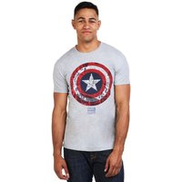 Marvel Comic Shield Cotton T Shirt