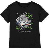Star Wars Pew Pew Xwing Kids T-Shirt Black | Size: 7-8 Years