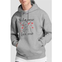 Valentines Day Yoda One Me Hoodie Light Grey