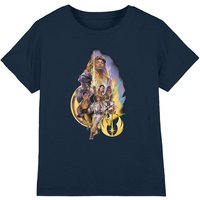 Star Wars The Acolyte High Republic Group Poster Kids T-Shirt Navy | Size: 3-4 Years