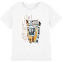 Star Wars The Acolyte Blueprint Pip Droid Kids T-Shirt White | Size: 7-8 Years